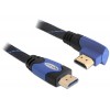 Delock Kabel High Speed HDMI mit Ethernet – HDMI A Stecker > HDMI A Stecker gewinkelt 4K 1 m