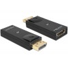 Delock Adapter DisplayPort 1.1 Stecker > HDMI Buchse Passiv schwarz