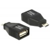 Delock Adapter USB Micro B Stecker > USB 2.0 Buchse OTG voll geschirmt