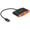 Delock Adapter SlimPort / MyDP Stecker > HDMI / VGA Buchse + Micro USB Buchse