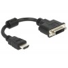 Delock Adapter HDMI Stecker > DVI 24+5 Buchse 20 cm