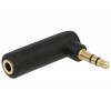 Delock Adapter Audio Klinke 3,5 mm 3 Pin Stecker > Buchse gewinkelt