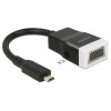 Delock Adapter HDMI-micro D Stecker > VGA Buchse mit Audio