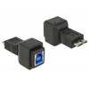 Delock Adapter micro USB 3.0-B Stecker zu USB 3.0-B Buchse