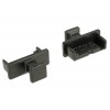 Delock Staubschutz für SATA 7 Pin Stecker mit Griff 10 Stück schwarz