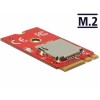 Delock Adapter M.2 Key A+E > 1 x Micro SD Card Slot