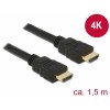Delock Kabel High Speed HDMI mit Ethernet – HDMI A Stecker > HDMI A Stecker 4K 1,5 m