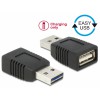 Delock Adapter EASY-USB 2.0-A Stecker zu USB 2.0-A Buchse nur Ladefunktion