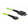 Delock Kabel OCuLink PCIe SFF-8611 zu Slim SAS SFF-8654 0,5 m