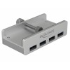 Delock Externer USB 3.0 4 Port Hub mit Feststellschraube