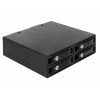 Delock 5.25″ Wechselrahmen für 4 x 2.5″ SATA / SAS HDD / SSD 12 Gb/s