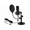 Delock Professionelles USB Kondensator Mikrofon Set für Podcasting und Gaming