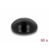 Delock Gummifüße rund selbstklebend 6 x 2 mm 80 Stück schwarz