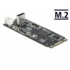 Delock Konverter M.2 Key B+M Stecker zu USB Type-C™ Buchse