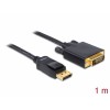 Delock Kabel DisplayPort 1.1 Stecker > DVI 24+1 Stecker Passiv 1 m schwarz