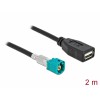 Delock Kabel HSD Z Stecker zu USB 2.0 Typ-A Buchse 2 m