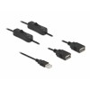 Delock Kabel USB Typ-A Stecker zu 2 x USB Typ-A Buchse mit Schalter 1 m