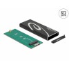 Delock Externes Gehäuse SuperSpeed USB für M.2 SATA SSD Key B