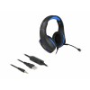 Delock Gaming Headset Over-Ear mit 3,5 mm Klinkenstecker und blauem LED Licht für PC, Notebook und Spielekonsolen