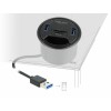 Delock 2 Port Tisch-Hub 2 x SuperSpeed USB Typ-A und Card Reader für SD und Micro