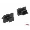 Delock Staubschutz für USB 2.0 Mini-B Buchse mit Griff 10 Stück schwarz