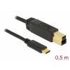 Delock USB 3.1 Gen 2 (10 Gbps) Kabel Type-C zu Typ-B 0,5 m