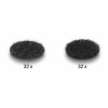Delock Klettpunkte, rund, selbstklebend, 64 Stück schwarz