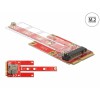 Delock Konverter Mini PCIe > M.2 Key B Slot + Micro SIM Slot