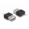 Delock Adapter USB 2.0 Type-A Buchse zu 4 Pin