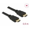 Delock Kabel High Speed HDMI mit Ethernet – HDMI A Stecker > HDMI A Stecker 4K 0,5 m