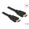Delock Kabel High Speed HDMI mit Ethernet – HDMI A Stecker > HDMI A Stecker 4K 1,0 m