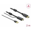 Delock HDMI zu DisplayPort Kabel 4K 30 Hz 2 m