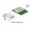 Delock Modul M.2 Key A+E Stecker > WLAN 11ac/a/b/g/n + Bluetooth 4.0