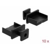 Delock Staubschutz für USB Typ-A Buchse mit Griff 10 Stück schwarz