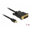 Delock Kabel mini DisplayPort 1.1 Stecker > DVI 24+1 Stecker 1 m