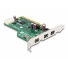 Delock PCI Card > FireWire B 3 Port (IEEE 1394b) mit Schraubanschluss