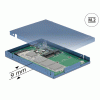 Delock 2.5″ Konverter USB 3.1 Micro-B Buchse > M.2 / mSATA mit Gehäuse