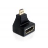 Delock Adapter High Speed HDMI with Ethernet - micro D Stecker > A Buchse gewinkelt